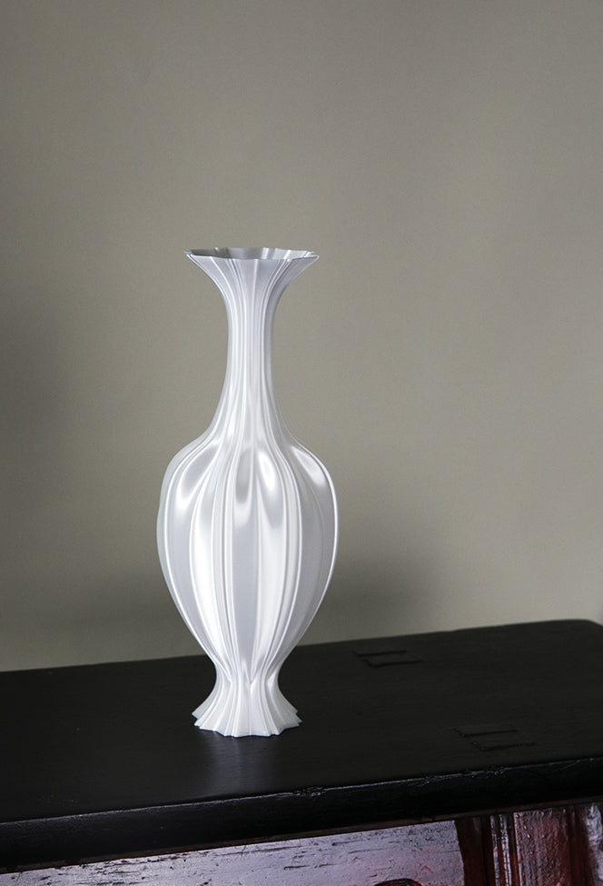3D Printed Silk Texture Vase-1