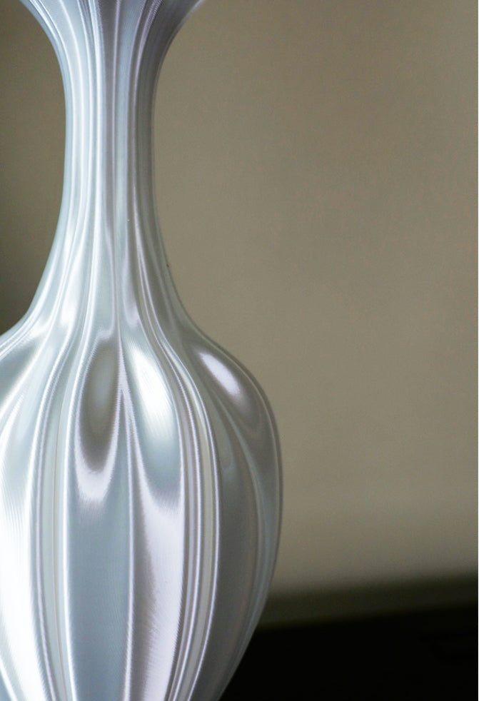 3D Printed Silk Texture Vase-4