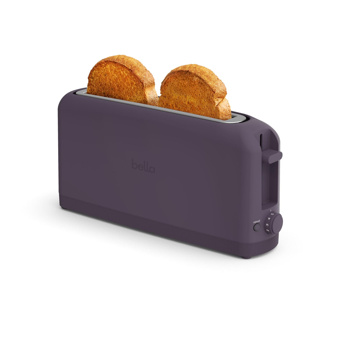bella 2 Slice Slim Toaster, Fits-anywhere™ Kitchenware, 6 Setting Shade Control with Reheat & Cancel Buttons, Fits sourdough, 10” Long Slot, Anti Jam & Auto Shutoff, 900 Watt, Blossom