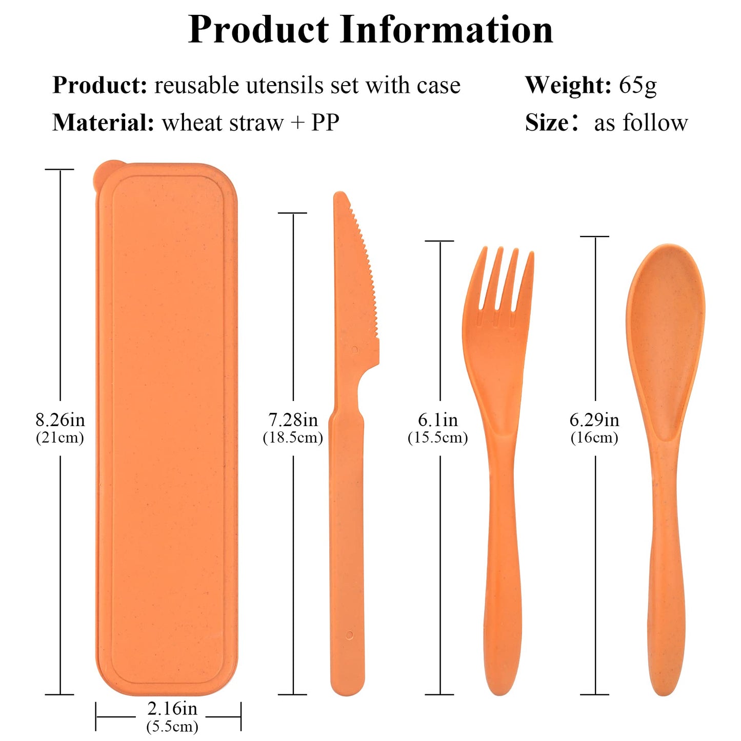 4 Sets Travel Utensils with Case, Cutlery Set Chopsticks Fork Spoon Knife with Case, Reusable Plastic Utensils Sets for Lunch Box Accessories,Portable Lunch Box Utensils Set for Daily Use