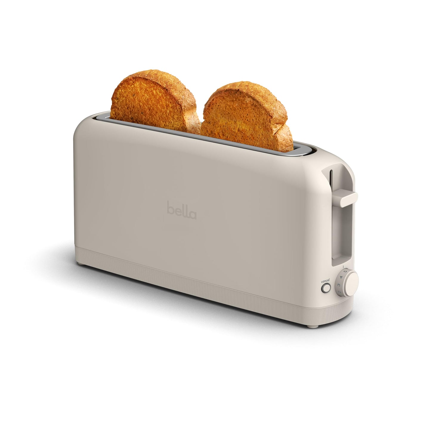 bella 2 Slice Slim Toaster, Fits-anywhere™ Kitchenware, 6 Setting Shade Control with Reheat & Cancel Buttons, Fits sourdough, 10” Long Slot, Anti Jam & Auto Shutoff, 900 Watt, Blossom