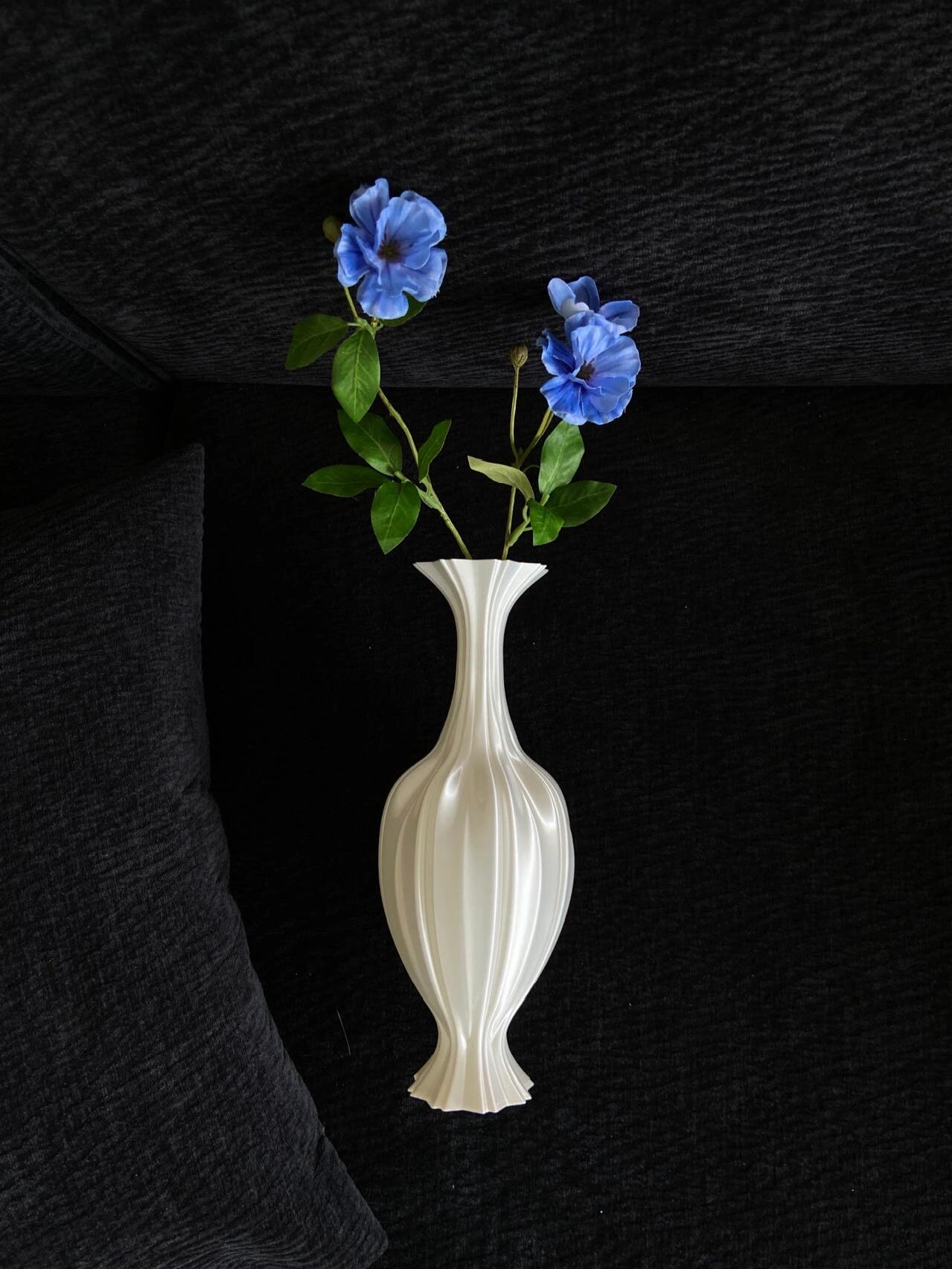 3D Printed Silk Texture Vase-2