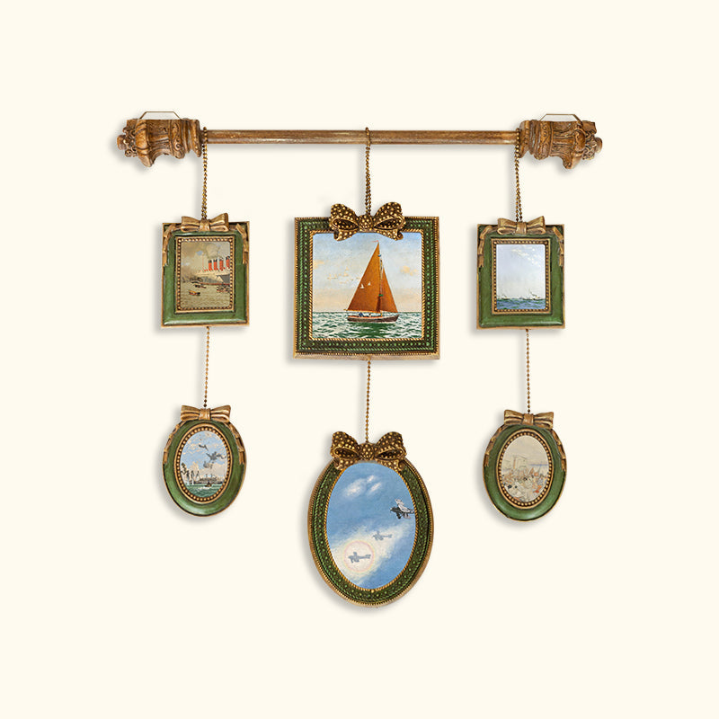 Elegant Multi-Frame Hanging Decor-5