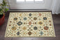 2' X 3' Ivory And Gold Oriental Area Rug With Fringe-0
