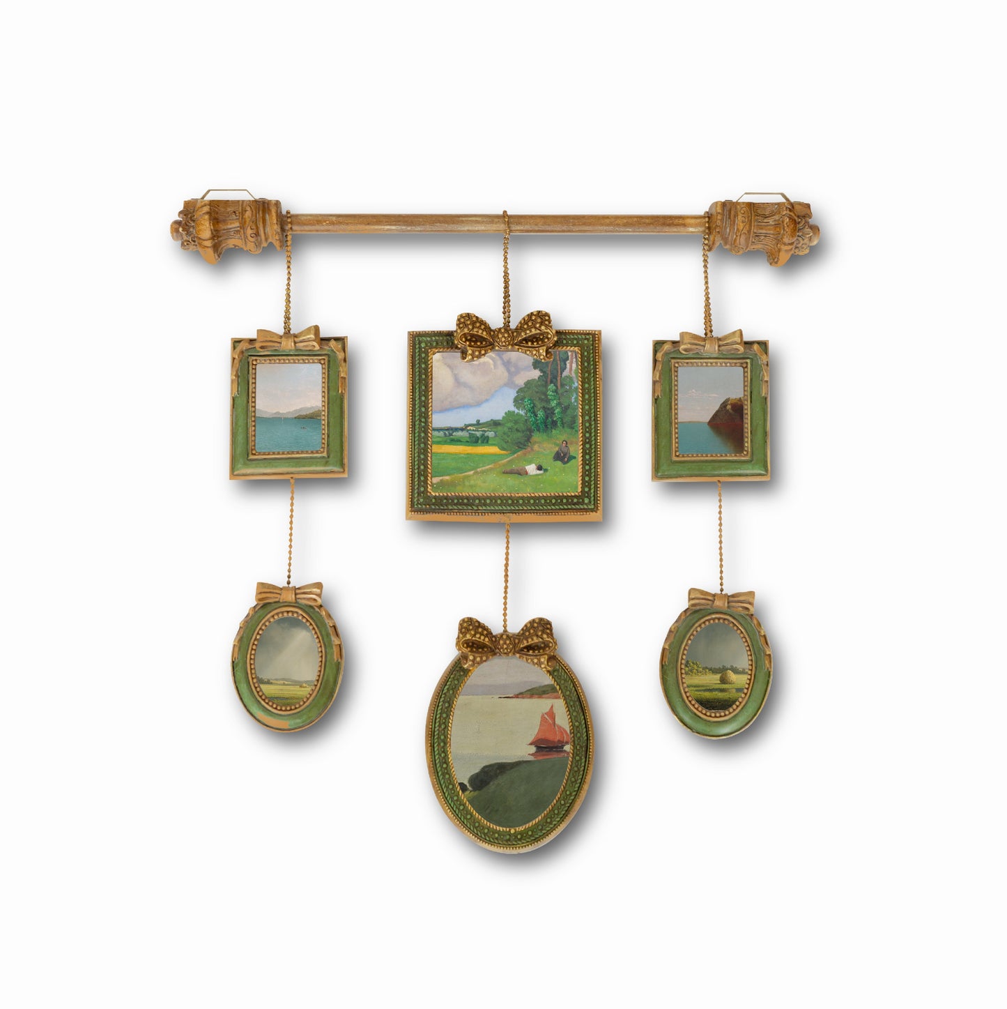 Elegant Multi-Frame Hanging Decor-6