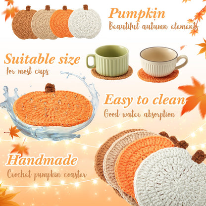 4 Pcs Fall Coasters