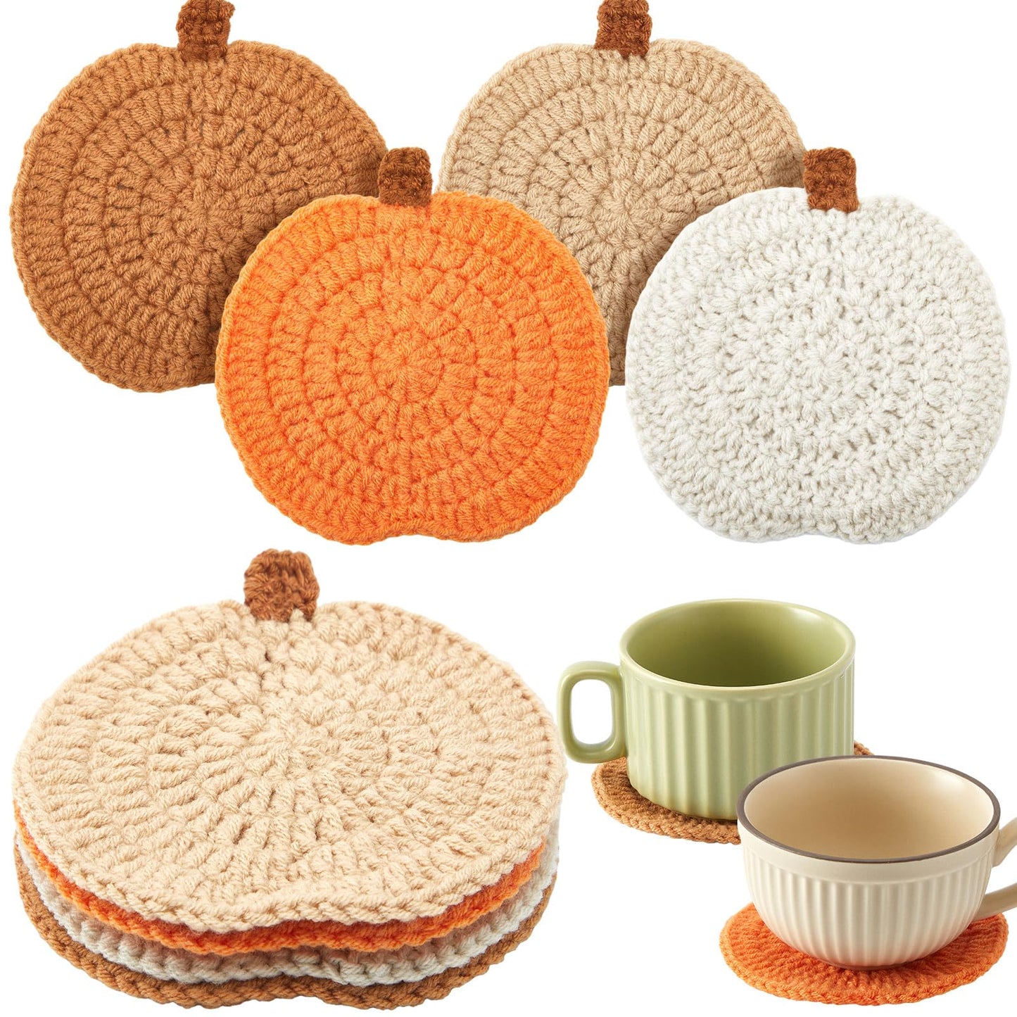 4 Pcs Fall Coasters