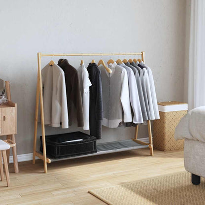 vidaXL Clothes Rack with Shelves 41.7"x13.4"x40.2" Bamboo-1