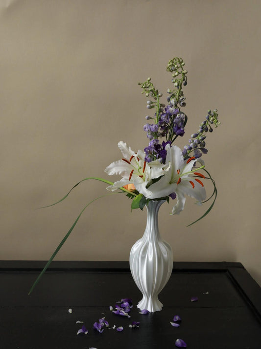 3D Printed Silk Texture Vase-0