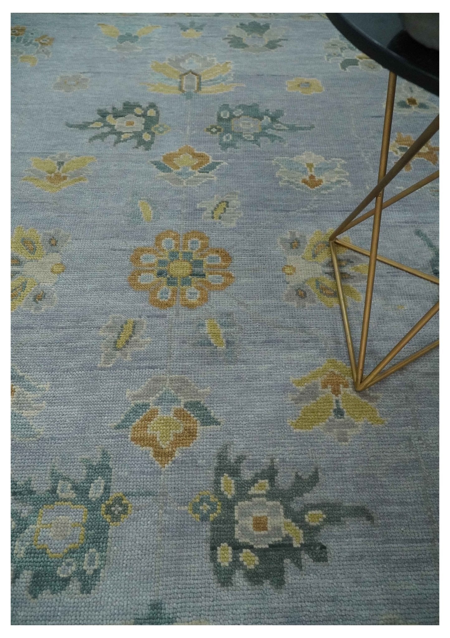 Antique Hand knotted Oushak wool Rug