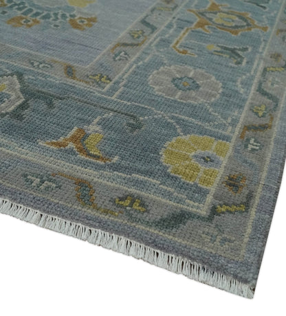 Antique Hand knotted Oushak wool Rug