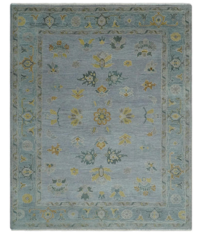 Antique Hand knotted Oushak wool Rug