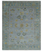 Antique Hand knotted Oushak wool Rug