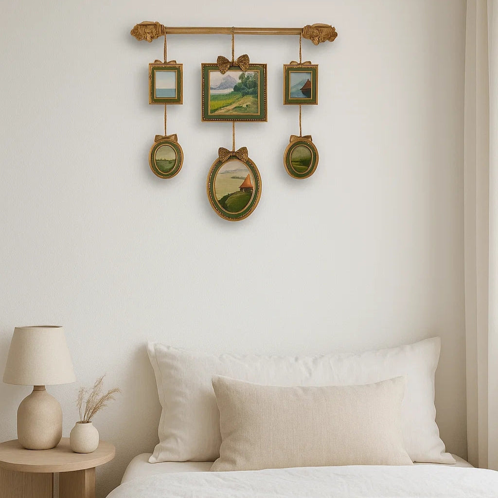 Elegant Multi-Frame Hanging Decor-0