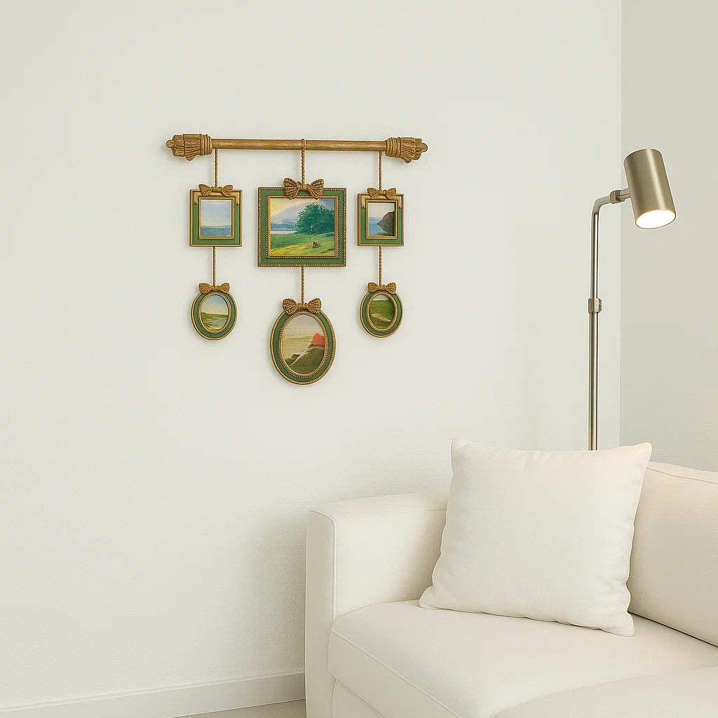 Elegant Multi-Frame Hanging Decor-1