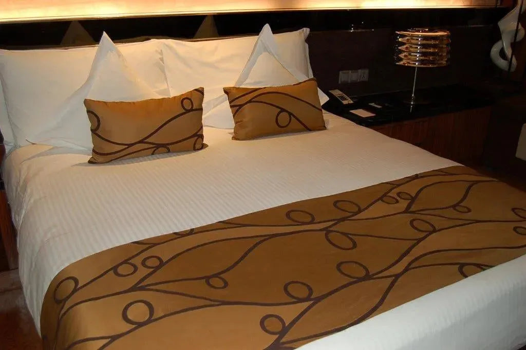 T-250 Blended Collection 5 MM Satin Stripe Bed Sheets